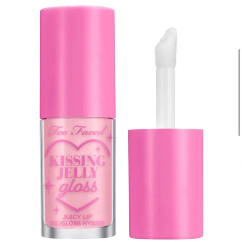 Too Faced Kissing Jelly Gloss in Pink Sherbet NEW